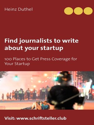 cover image of Find journalists to write about your startup